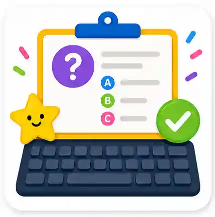 Beginner Typing Quiz for Kids icon