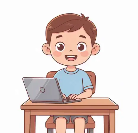 Word Typing Practice keyboard animation for kids