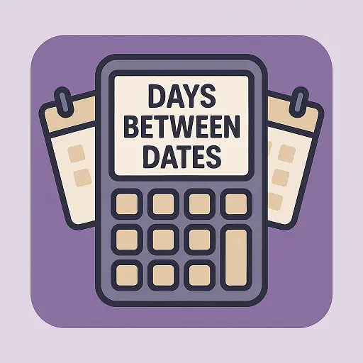 time date and age calculators – days between dates calculator icon