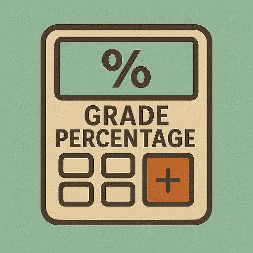 grade percentage calculator for students icon