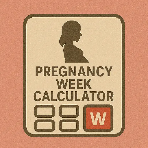 pregnancy week and trimester tracker calculator icon