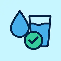 health and fitness calculators – daily water intake calculator icon