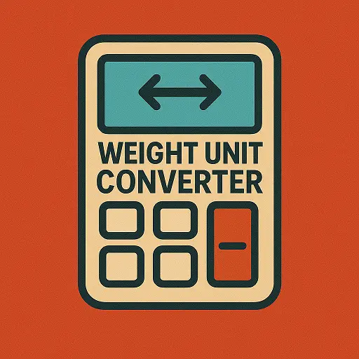 weight and mass unit converter icon