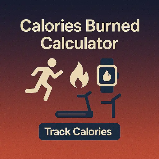 Calories burned calculator showing activity, weight, and duration inputs