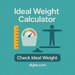 Ideal Weight Calculator showing healthy weight range for height and age