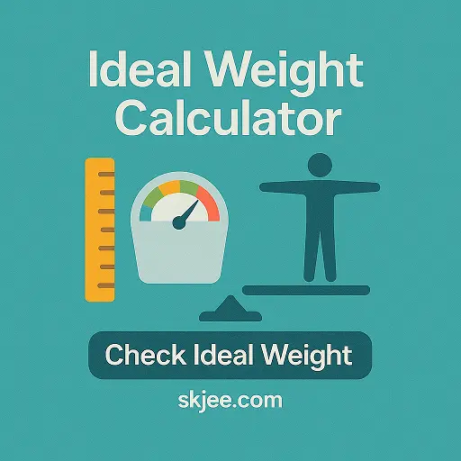 Ideal Weight Calculator showing healthy weight range for height and age